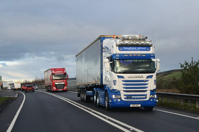 TRUCK PHOTO IRISH HUGHES IRISH STEEL SCANIA R650 & TAUTLINER V80 HSF £0 ...