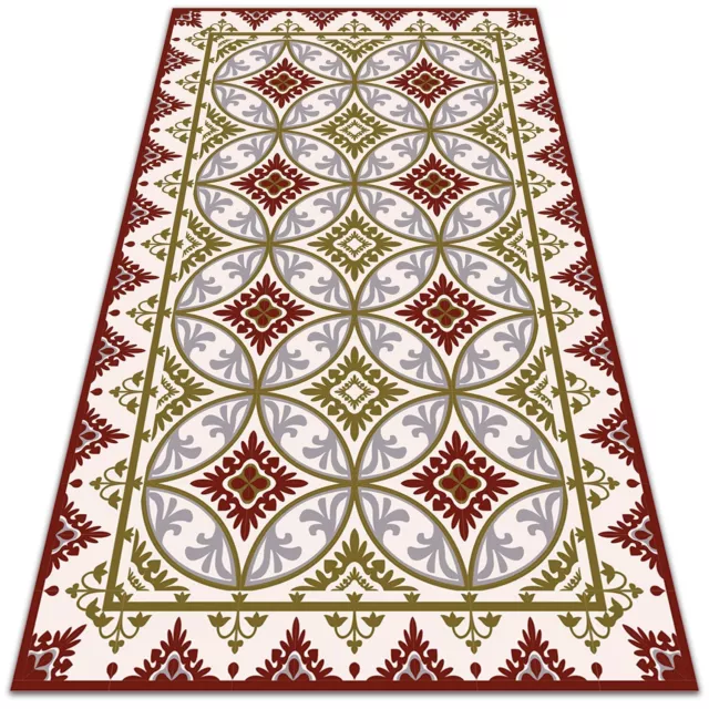 Patio Outdoor Extra Large Vinyl Decor Mat Carpet Rug Geometric pattern 150x225