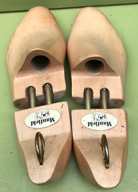 Paire De Forme A Chaussure  En Bois Cordonnier Embauchoirs Perfecta Manfield N°9