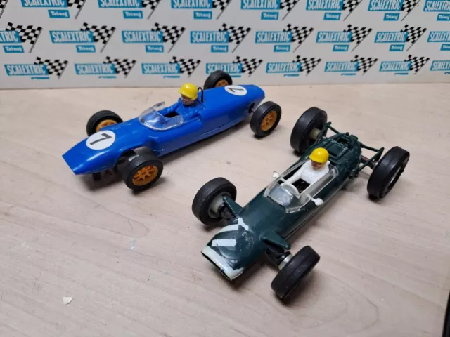 Scalextric Formula 2 Cars C82 LOTUS & C67 LOTUS Qty 2 STRONG MOTORS!!!