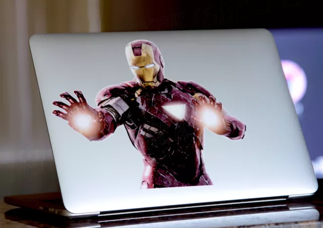 Cool Iron Man MacBook Sticker Decal Laptop MacBook Pro/Air/ ALL MODELS 13"15"17