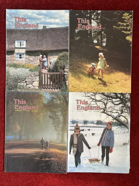 This England Magazine Bundle Year 1991 Spring Summer Autumn Winter  x4