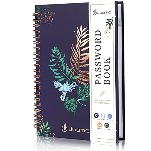 Password Book with Alphabetical Tabs Spiral Bound - 5.2 x 7.6