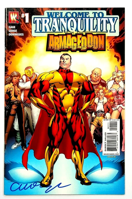 Welcome to Tranquility Armageddon #1 Signed by Christos Gage Wildstorm Comics