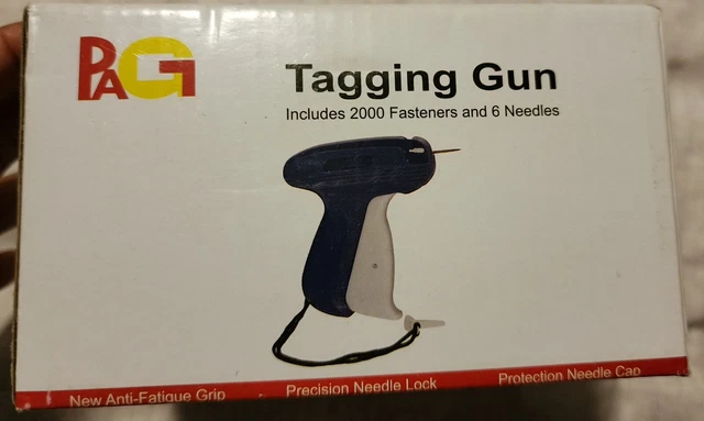 Price Tag Attacher Gun Kit for Clothes Labeler with 6 Needles & 1000pcs Barbs