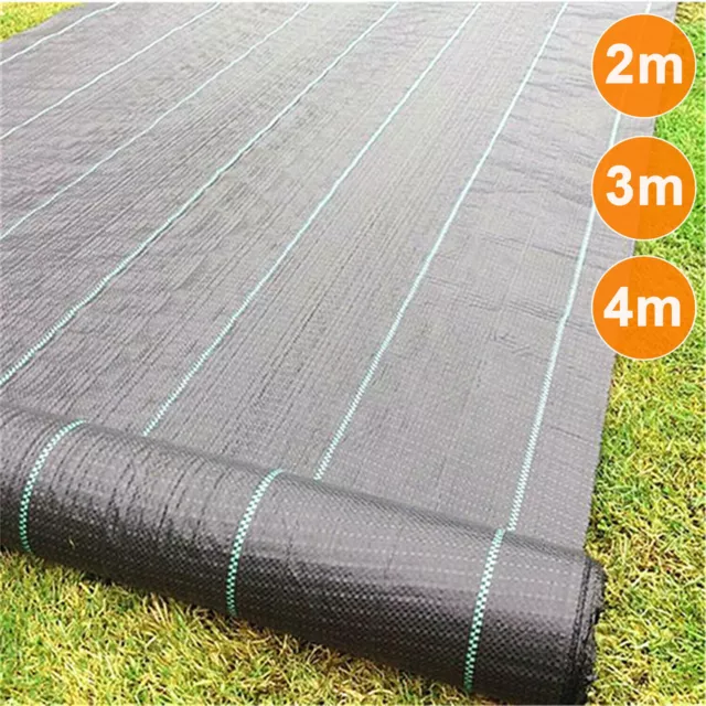 Membrane Weed Control Fabric Heavy Duty Ground Cover Landscape Barrier Garden UK