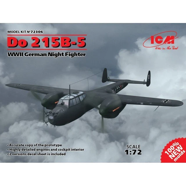 Icm Icm72306 ICM 72306 Do 215B-5 WWII German Night Fighter 1/72