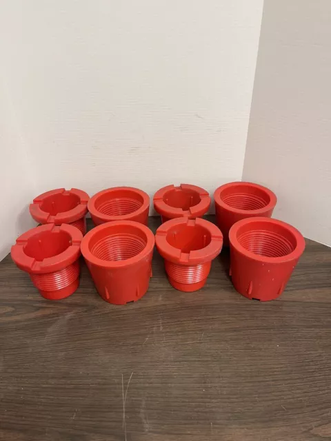 Lot/4 MSI products Thread Protectors NC-46. 4-1/2” X-Hole. Pin And Box Set Red