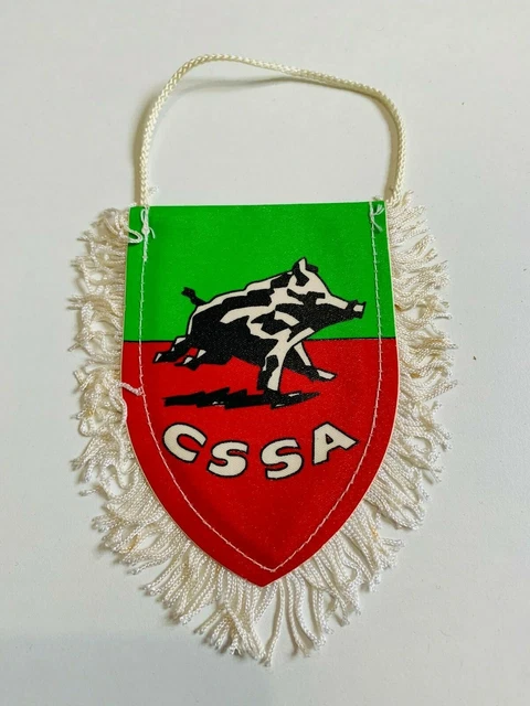 Vintage Fanion Football Club Spain Real Sporting De Gijon Pennant Flag