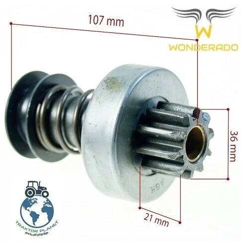 MTS Belarus, Freilauf BENDIX ANLASSER STARTER, 10 Zähne, 4 FRÄZERS ORIGINAL
