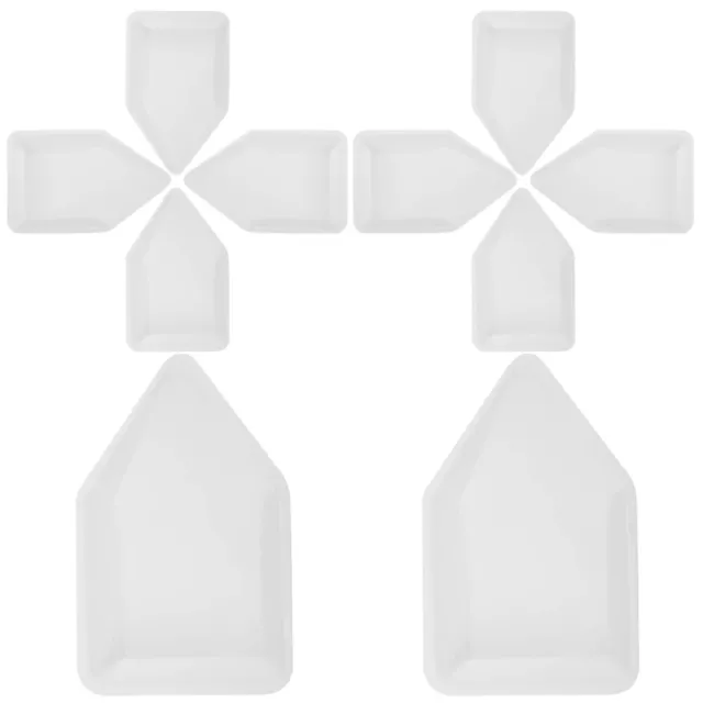 Pack of 10 Small Plastic Weighing Dishes - Mini Pour Boats for Laboratory Use