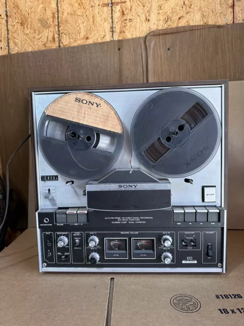 Sony TC-440 Reel To Reel (UNTESTED PLEASE READ) POWERS ON AND SPINS LIGHTS WORK