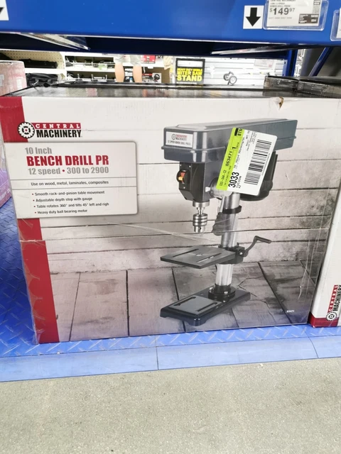 10" Heavy Duty Bench Top Drill Press Machine 12 Speed Drill Wood Plastic Metal 10" Heavy Duty Bench Top Drill Press Machine 12 Speed Drill Wood Plastic Metal