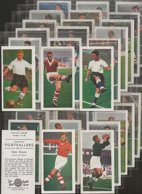 Chix-Full Set- Famous Footballers (3Rd Series X48 Cards)