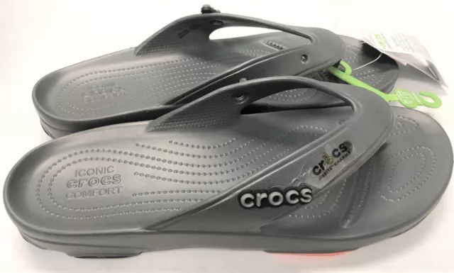 Crocs Flip Flops Classic All-Terrain Toe Thong Comfort Sandals Men's Slip-On NEW