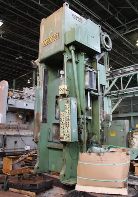 500 Ton Verson Straight Side Single Crank Press Model #E-S1-500-SP  Stock #5002