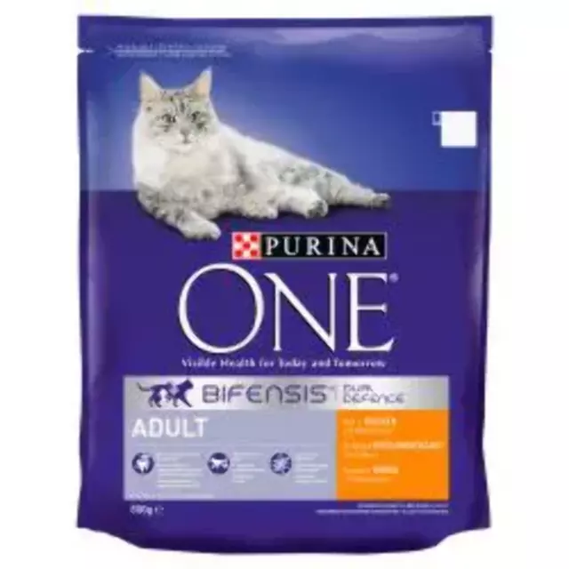 Purina One Adult Dry Cat Food Cat Chicken 800g or 3kg