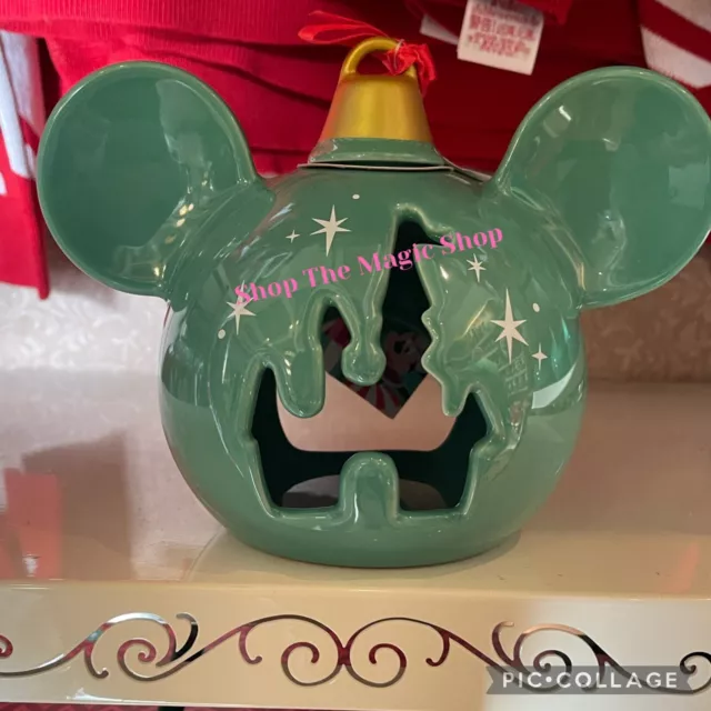 Disney Parks Christmas Mickey Mouse Classics ChristmasVotive Candle Holder NEW