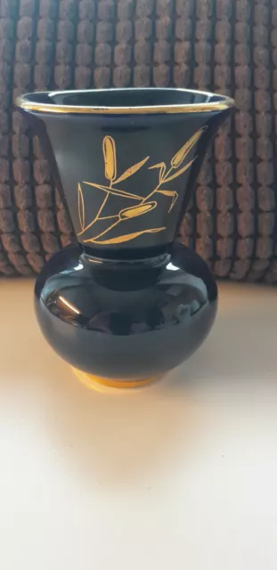 Vase Jugendstil, KHM Bavaria, echt Kobalt