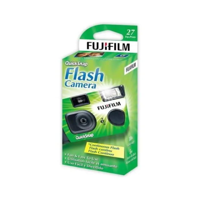 Fujifilm Lot de 4 appareils photo jetables avec flash et pellicule X-tra  400 asa 27 poses