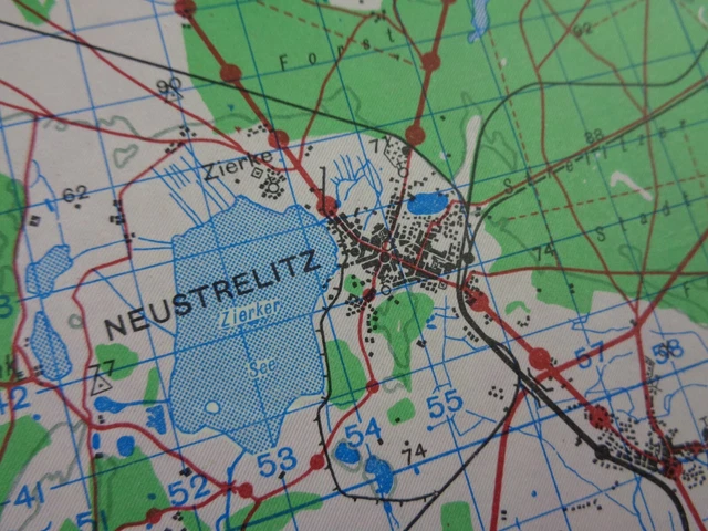 ZWEITER WELTKRIEG BRITISCHE Karte von DEUTSCHLAND mit dem Titel