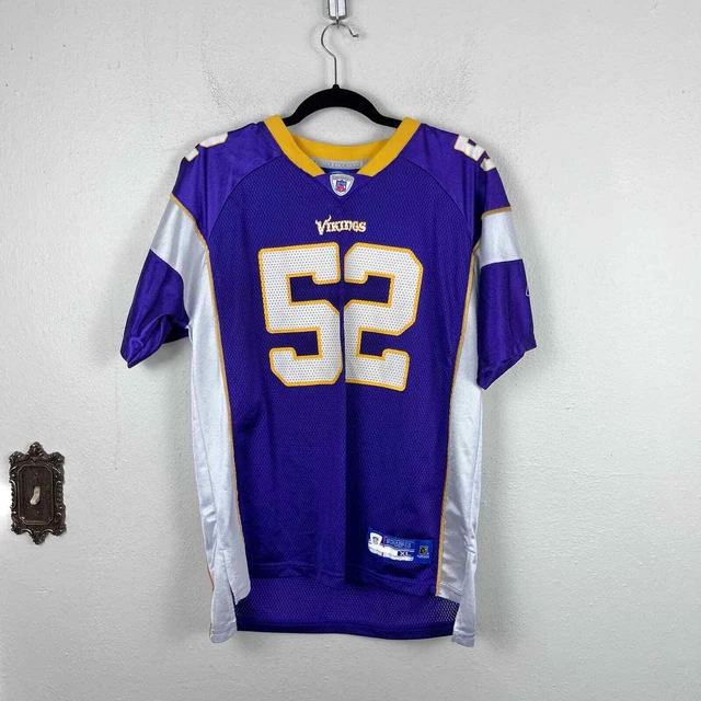 Reebok NFL Kid's Minnesota Vikings 52 Greenway Authentic Football Jersey XL
