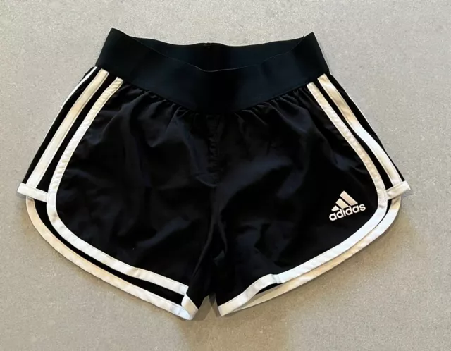 Girls Adidas Black Climalite Sports Shorts in Size 9-10 - EUC