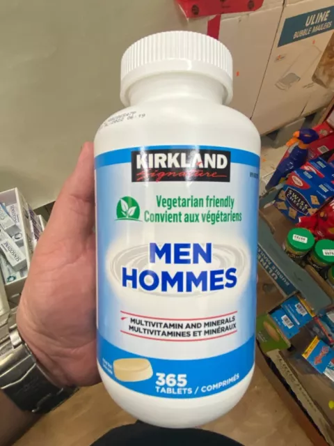 KIRKLAND SIGNATURE MEN MULTIVITAMIN AND MINERALS- 365 TABS - FRESH