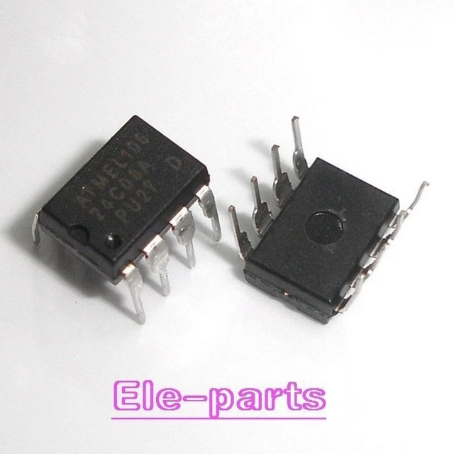 100 PCS AT24C08A-10PU-2.7 DIP-8 AT24C08 24C08 AT24C08N 2-Wire Serial EEPROM