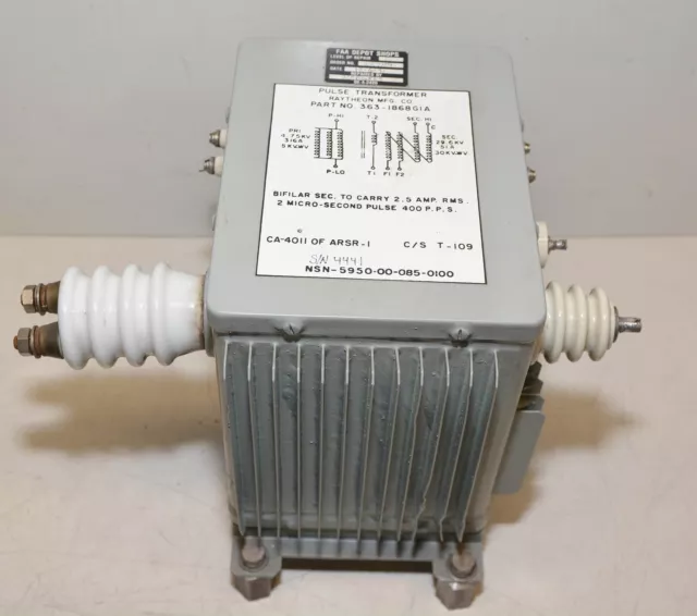 Raytheon HV High Power Pulse Transformer 363-1868 GIA 30KV