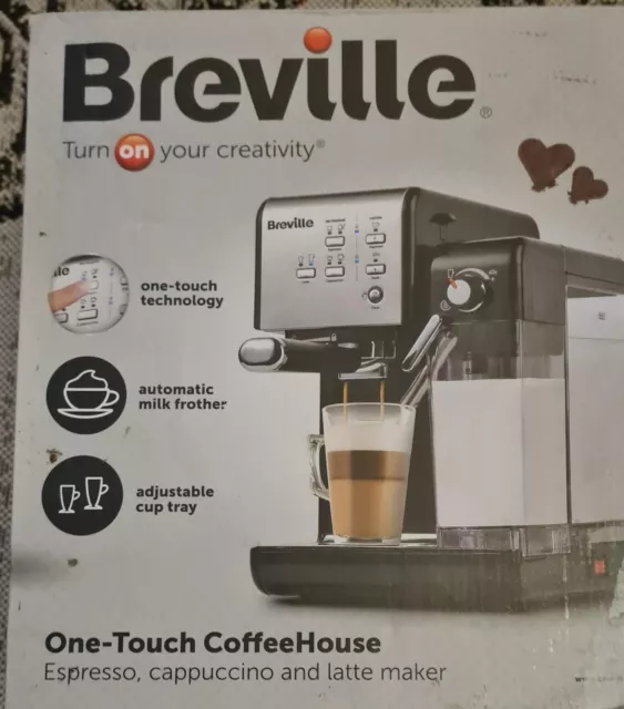 Breville Curve VCF107 One Touch Easy Measure Coffee Maker Machine Black RRP£199