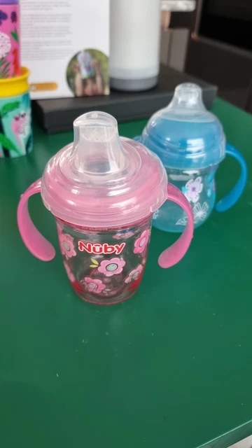 Nuby NaturalTouch Entwöhnungsbecher, erste Tasse, kein Verschütten, 4+ Monate