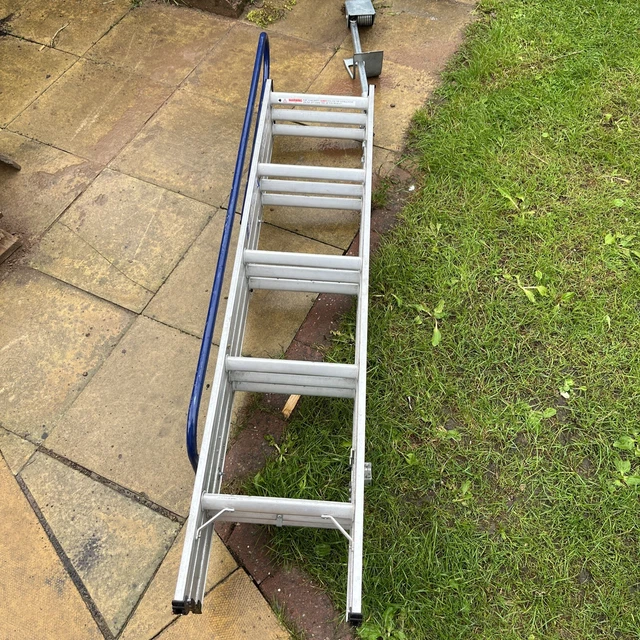 ABRU 3 SECTION Loft Ladder with Handrail EUR 4,66 PicClick FR