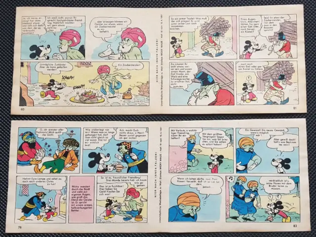 Micky Maus - 2x Comic-Streifen - Nr.16/1961 - ehapa-Verlag