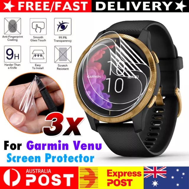 3X Screen Protector Clear TPU Soft Compatible Screen Protector For Garmin Venu