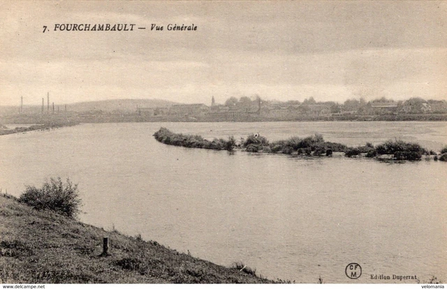 6621 cpa 58 Fourchambault - vue générale