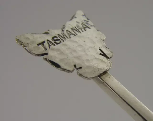 HAND MADE SARGISONS AUSTRLIAN SOLID SILVER TASMANIA SPOON c1920 ANTIQUE