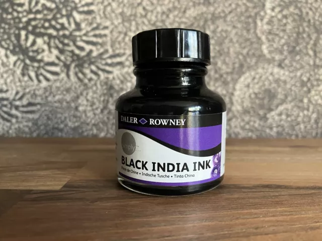 Daler-Rowney Simply Artists Black India Ink 29.5ml