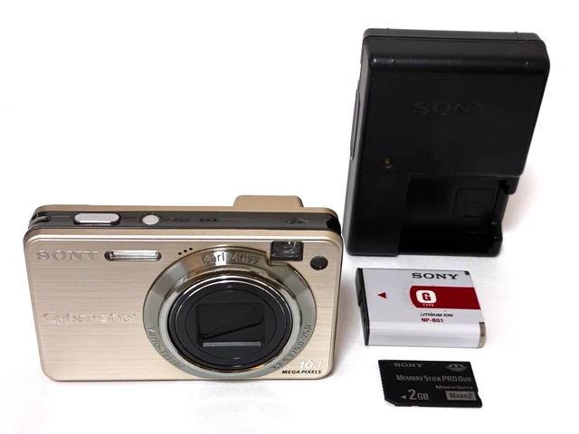 SONY CYBER-SHOT DSC-W170 Digital Camera -Gold- From Japan