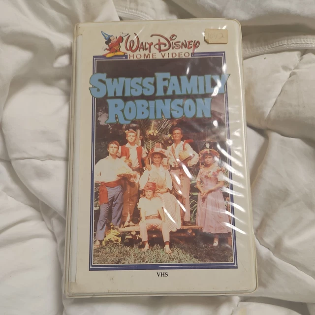 VHS WALT DISNEY Home Video Swiss Family Robinson Vintage Clamshell ...