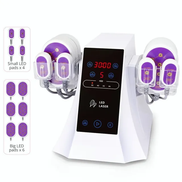 5mw 650nm 10 LED Pads Body Massage Spa Salon Beauty Machine Home Use Portable