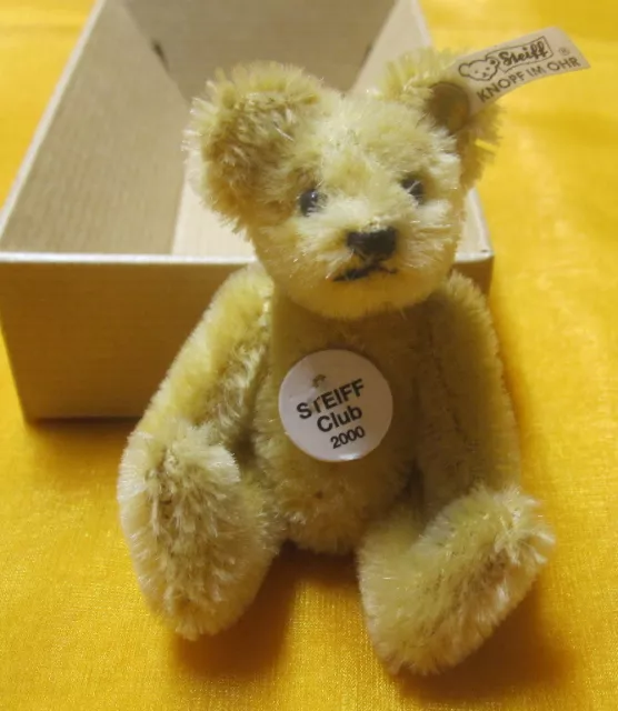 Original Steiff Club Teddy Bär von 2000 (Jahrtausend-Teddy),  7 cm, limitiert