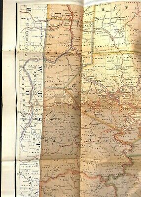 Scarce Original c1893-1900 Color Geological Map of Pennsylvania 27" x 31" 2