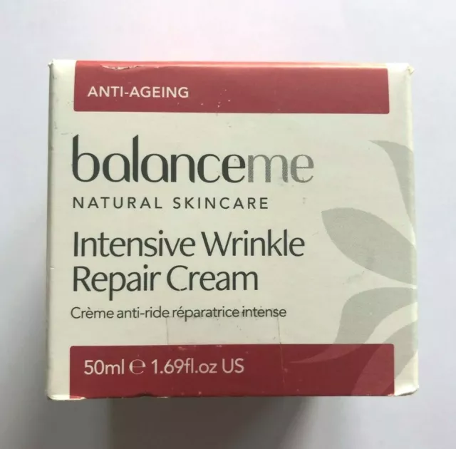 Balance Me Intensive Wrinkle Repair Cream Anti Ageing 50ml 99% Natural