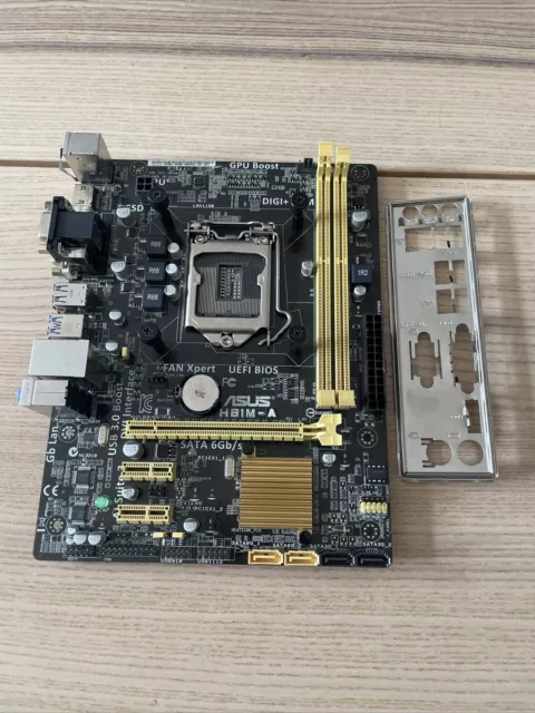 ASUS H81M-A. Socket LGA1150 DDR3 Micro ATX Motherboard With I/O Shield