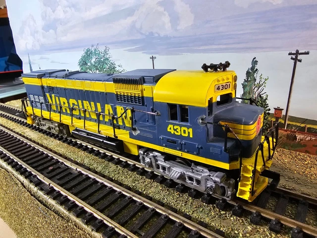 Tyco HO Virginian 4301 Alco 430 - -RARE DUAL MOTOR 12 WHEEL DRIVE !!     AWESOME