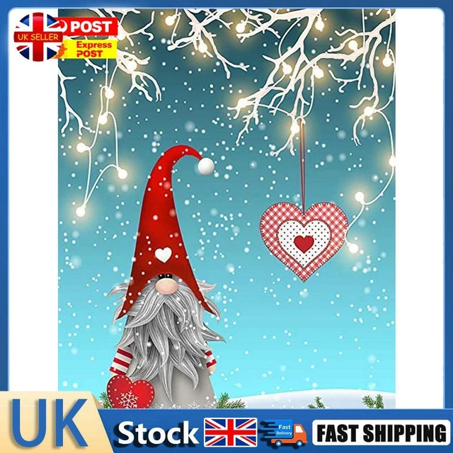 Full Cross Stitch Eco-cotton Thread 11CT Handmade Stamped Christmas Goblin Kit H
