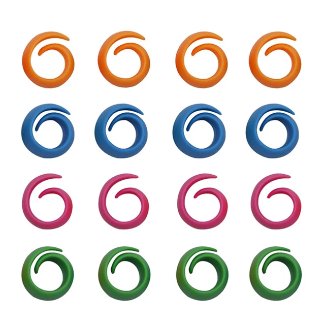 50 piezas bobina de hilo de silicona Huggers Thread Saver clip de costura soporte de bobina organizador (