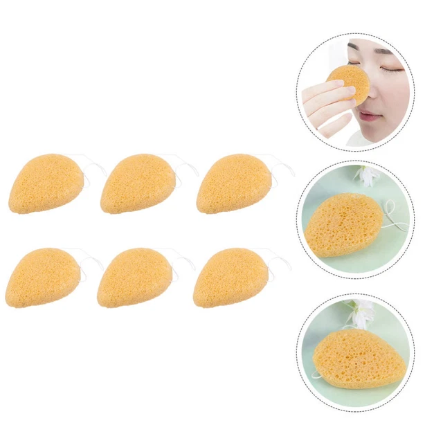 6Pcs Face Washing Sponge Makeup Removal Sponge Cosmetic Spa Sponge