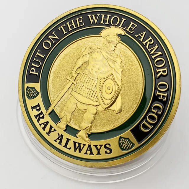 100Pcs Put on the Whole Armor of God Commemorative Challenge Collection Coins 2